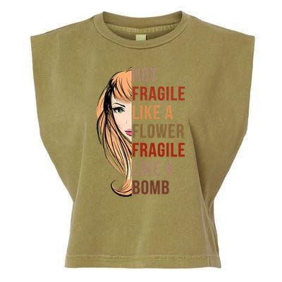Fragile Like A Bomb Garment-Dyed Women's Muscle Tee