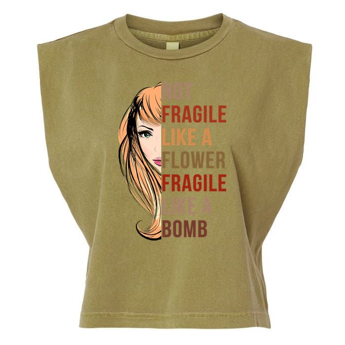 Fragile Like A Bomb Garment-Dyed Women's Muscle Tee
