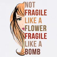 Fragile Like A Bomb Garment-Dyed Sweatshirt
