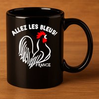France Soccer Allez Les Bleus World 11oz C Handle Ceramic Mug