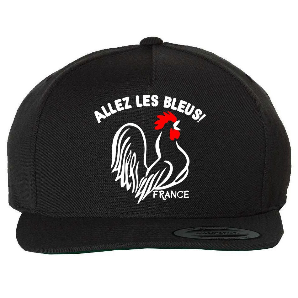 France Soccer Allez Les Bleus World Wool Snapback Cap
