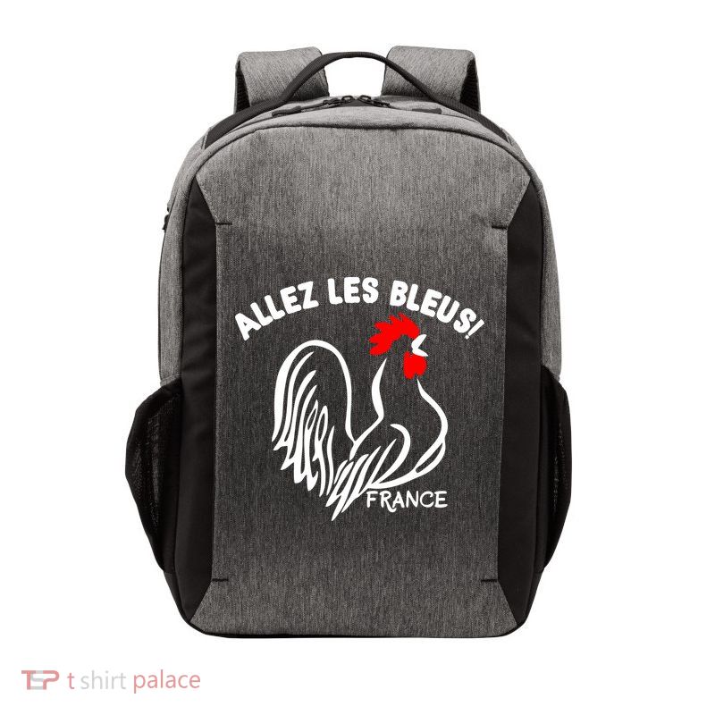 France Soccer Allez Les Bleus World Vector Backpack