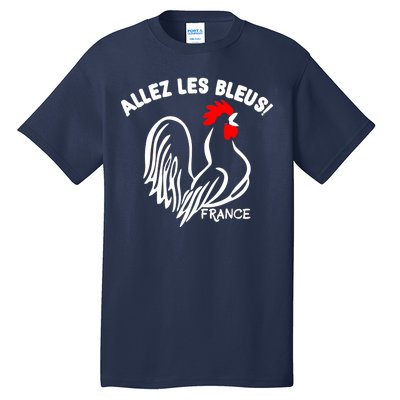 France Soccer Allez Les Bleus World Tall T-Shirt