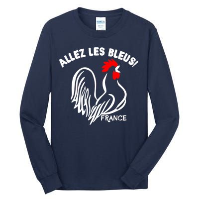 France Soccer Allez Les Bleus World Tall Long Sleeve T-Shirt