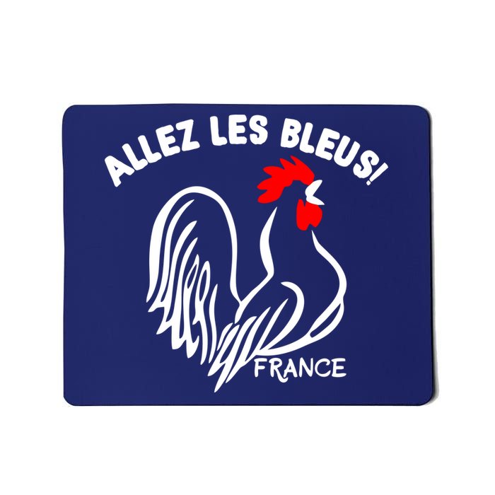 France Soccer Allez Les Bleus World Mousepad