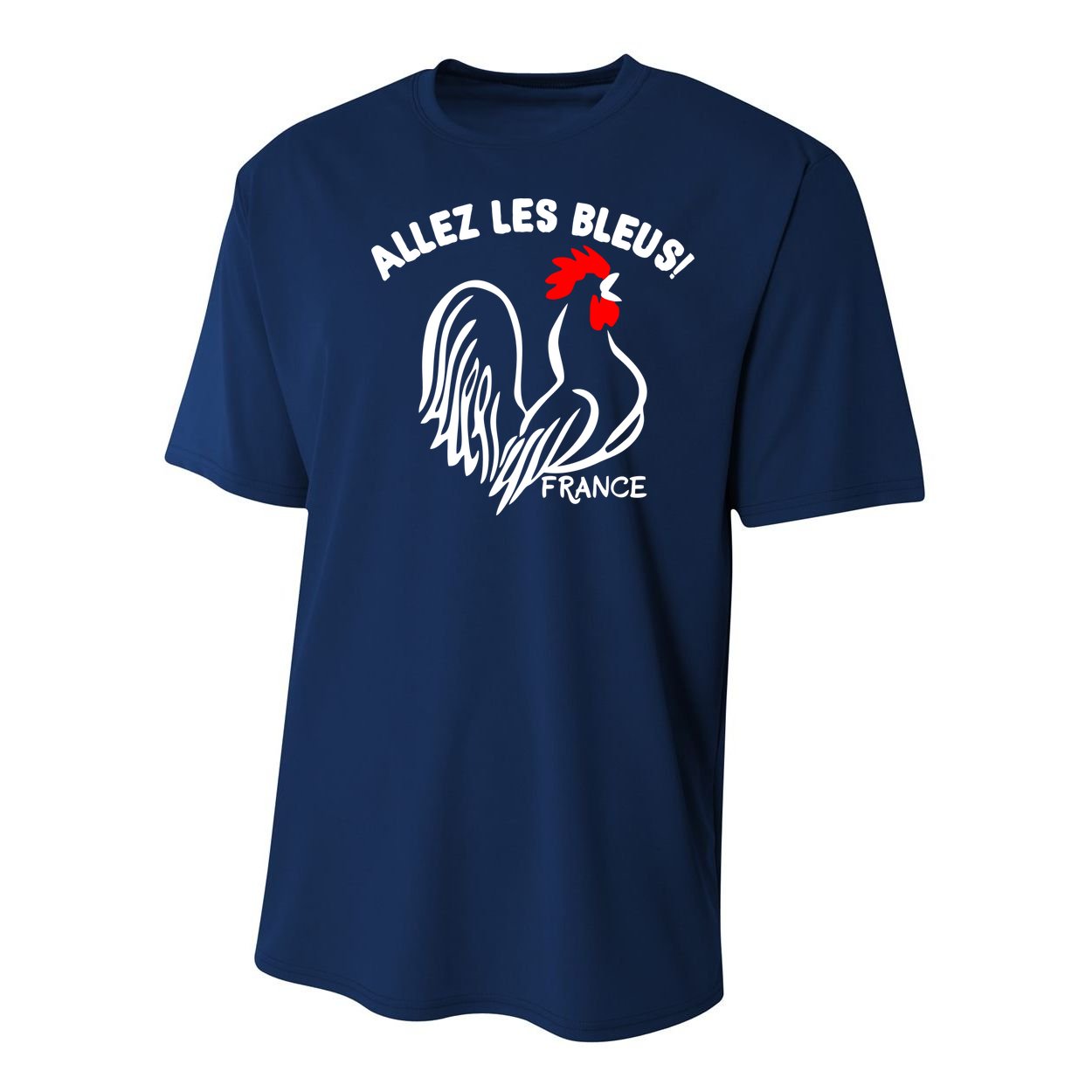 France Soccer Allez Les Bleus World Youth Performance Sprint T-Shirt