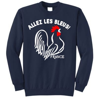 France Soccer Allez Les Bleus World Tall Sweatshirt