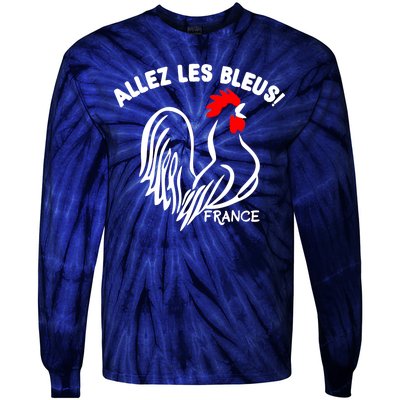 France Soccer Allez Les Bleus World Tie-Dye Long Sleeve Shirt