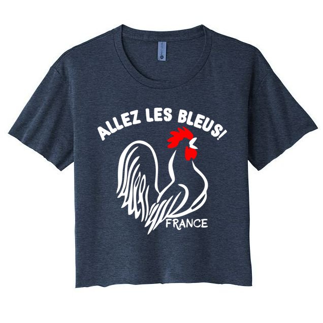 France Soccer Allez Les Bleus World Crop Top