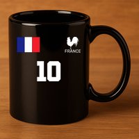France Soccer Jersey 11oz C Handle Ceramic Mug