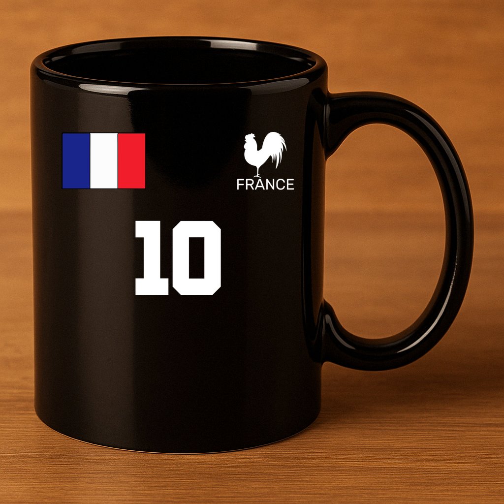 France Soccer Jersey 11oz C Handle Ceramic Mug