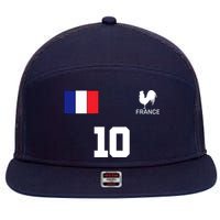 France Soccer Jersey 7 Panel Mesh Trucker Snapback Hat