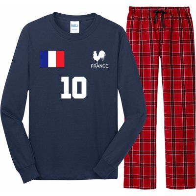 France Soccer Jersey Long Sleeve Pajama Set