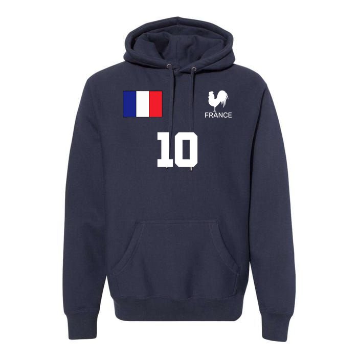 France Soccer Jersey Premium Hoodie