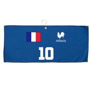 France Soccer Jersey Large Microfiber Waffle Golf Towel