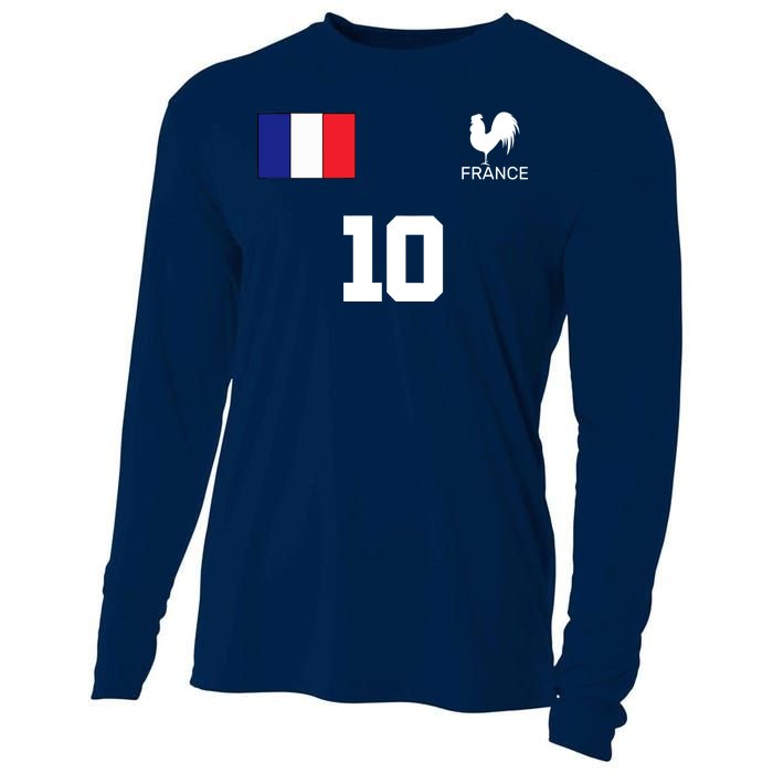 France Soccer Jersey Cooling Performance Long Sleeve Crew