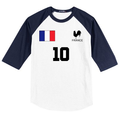 France Soccer Jersey Baseball Sleeve Shirt