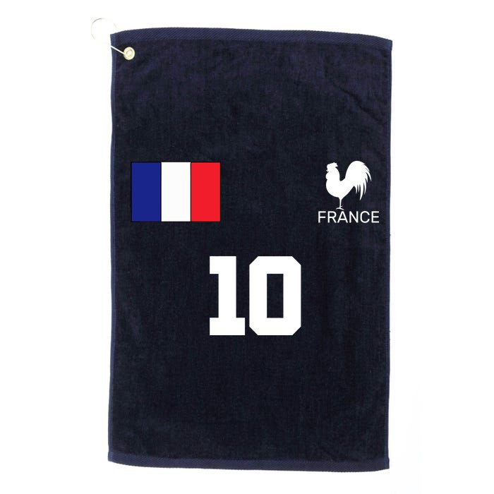 France Soccer Jersey Platinum Collection Golf Towel