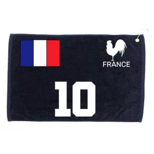 France Soccer Jersey Grommeted Golf Towel