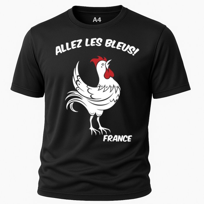 France Soccer World Allez Les Bleus Cooling Performance Crew T-Shirt