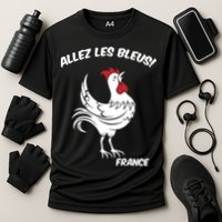 France Soccer World Allez Les Bleus Cooling Performance Crew T-Shirt