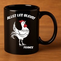 France Soccer World Allez Les Bleus 11oz C Handle Ceramic Mug