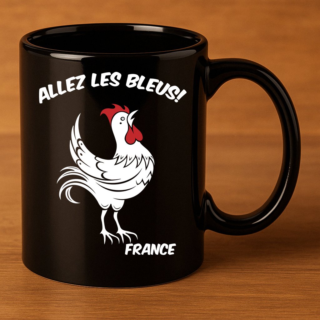 France Soccer World Allez Les Bleus 11oz C Handle Ceramic Mug