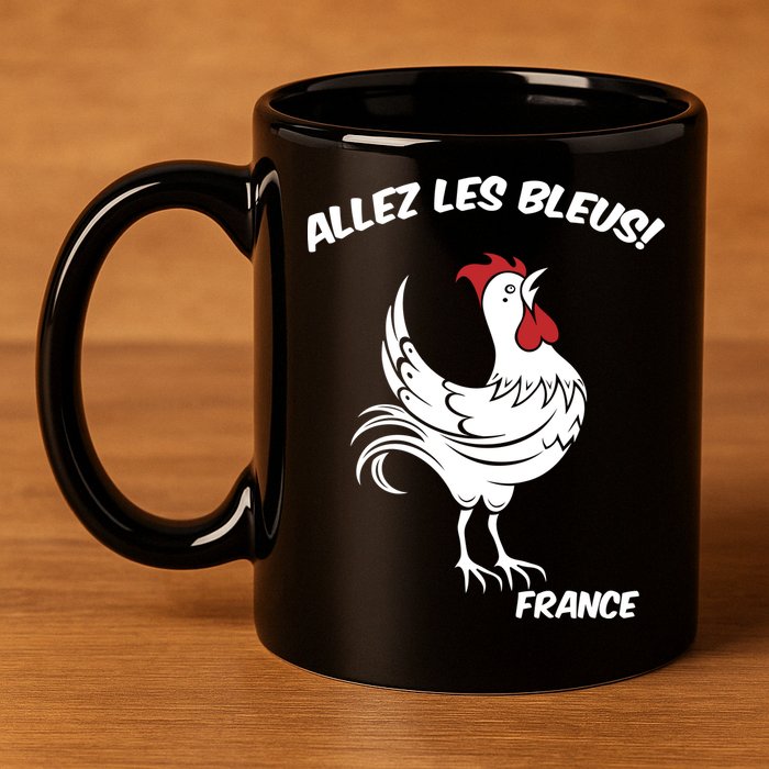 France Soccer World Allez Les Bleus 11oz C Handle Ceramic Mug