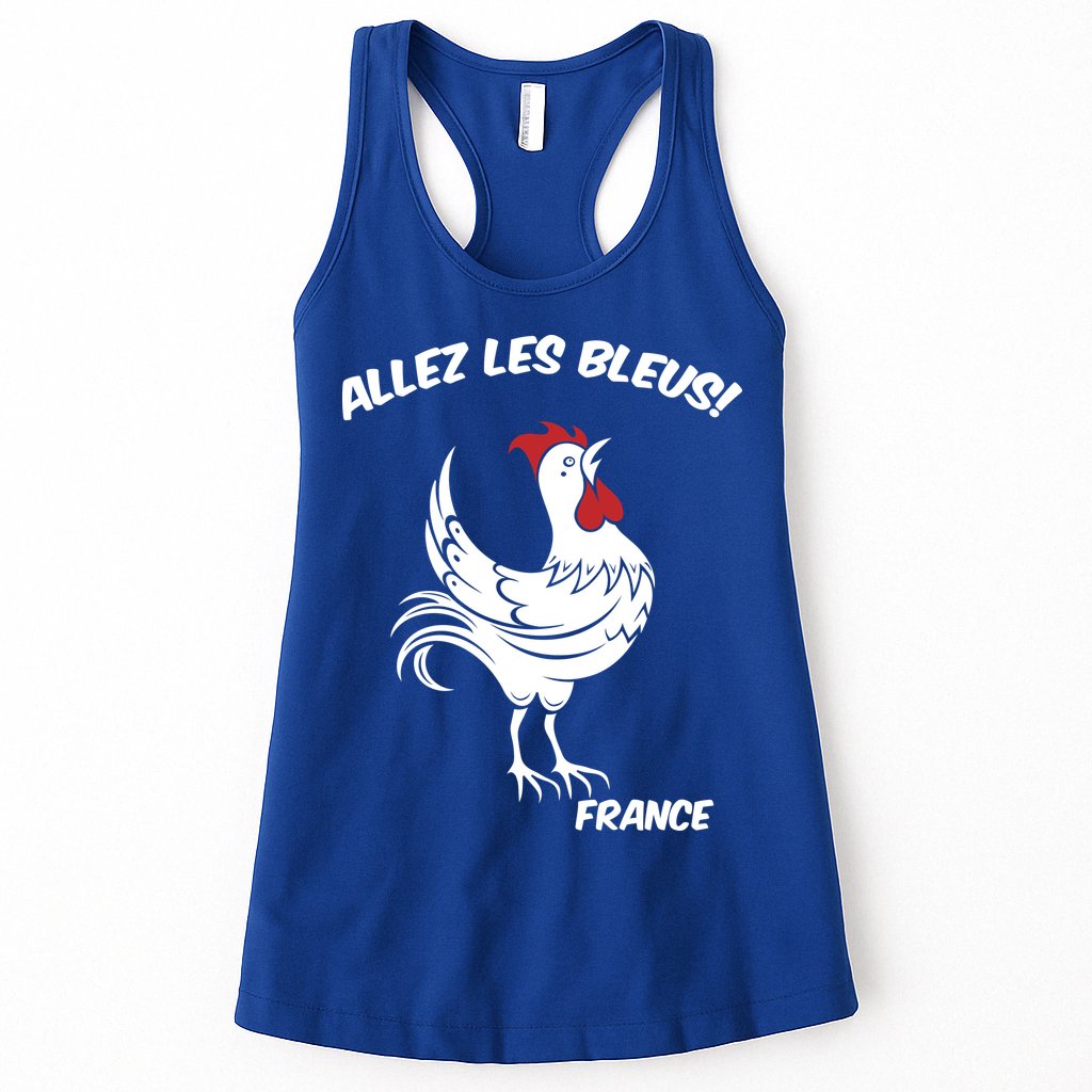 France Soccer World Allez Les Bleus Womens Tank Top