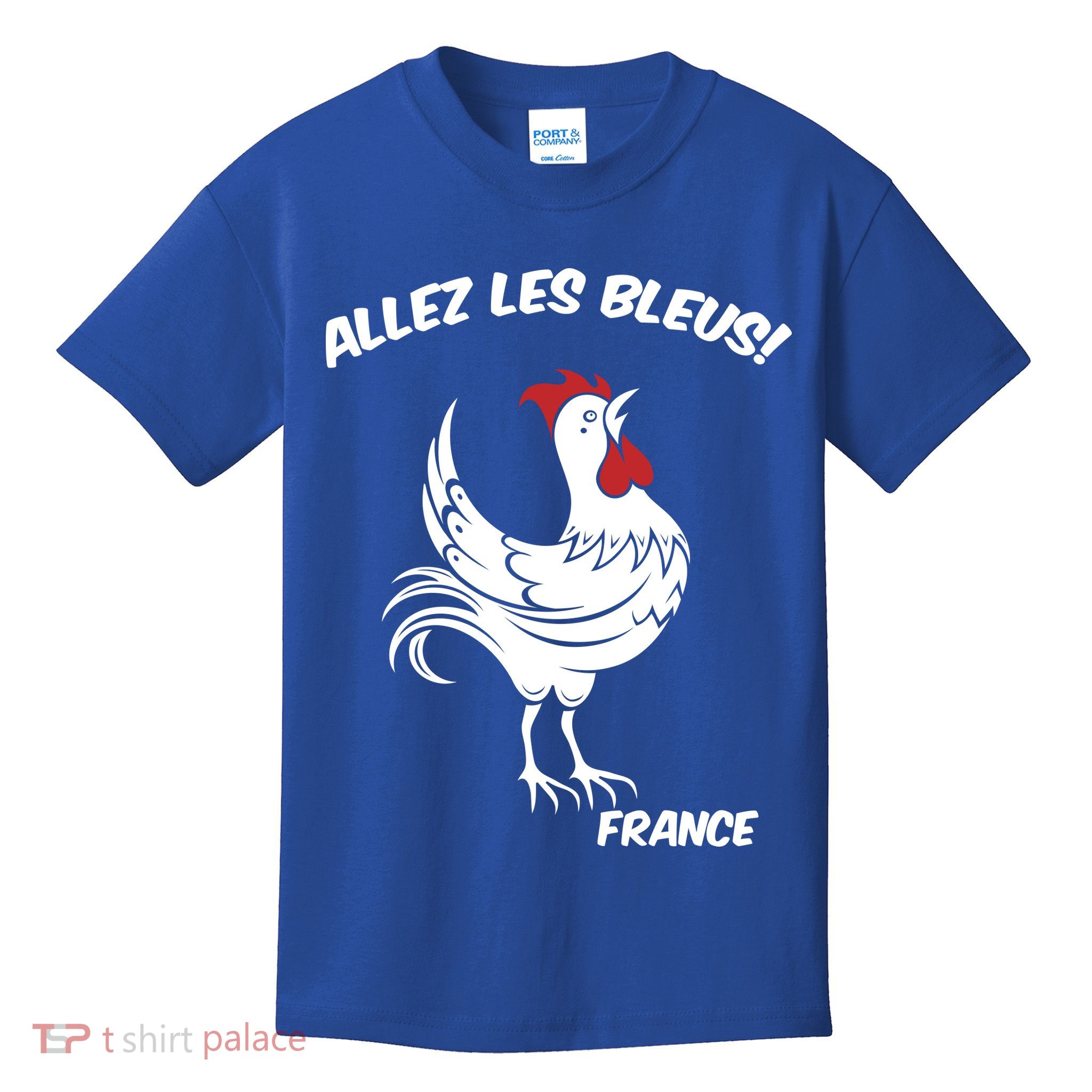 France Soccer World Allez Les Bleus Kids T-Shirt