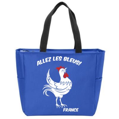 France Soccer World Allez Les Bleus Zip Tote Bag