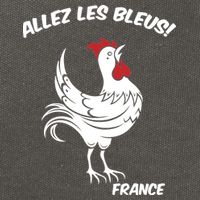 France Soccer World Allez Les Bleus Cotton Canvas Backpack