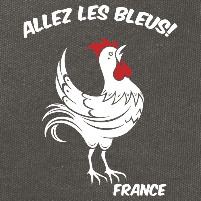 France Soccer World Allez Les Bleus Cotton Canvas Backpack