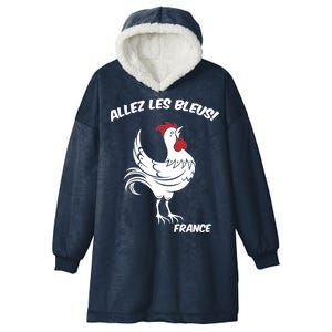 France Soccer World Allez Les Bleus Hooded Wearable Blanket