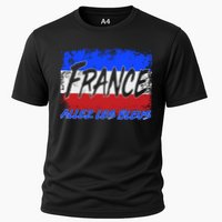 France Team Flag Allez Les Bleus Soccer Cooling Performance Crew T-Shirt