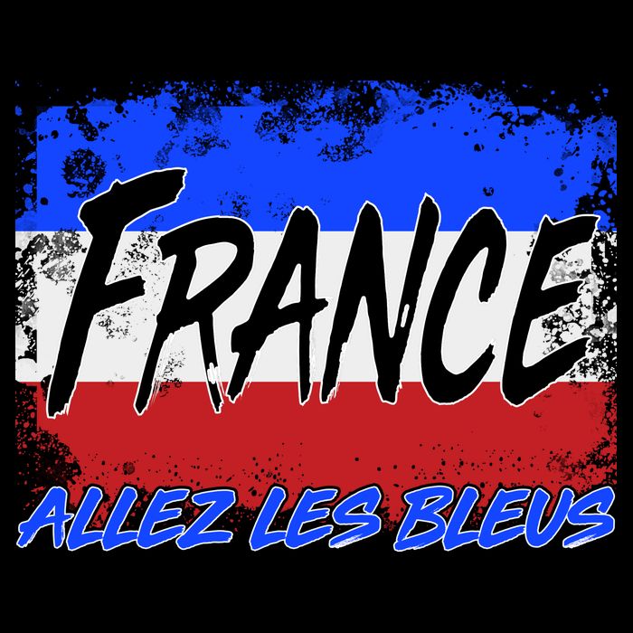 France Team Flag Allez Les Bleus Soccer Cooling Performance Crew T-Shirt