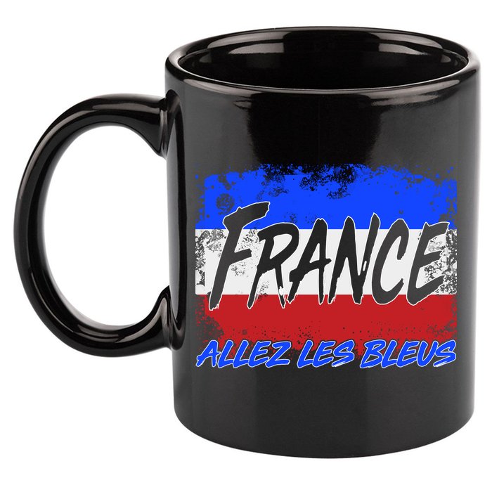 France Team Flag Allez Les Bleus Soccer 11oz C Handle Ceramic Mug