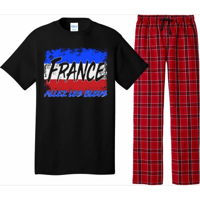 France Team Flag Allez Les Bleus Soccer Pajama Set