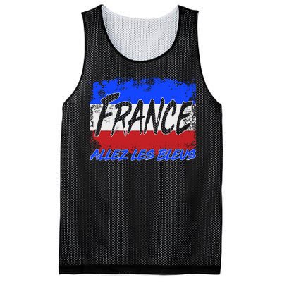 France Team Flag Allez Les Bleus Soccer Mesh Reversible Basketball Jersey Tank