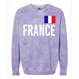 France Team Flag Logo Colorblast Crewneck Sweatshirt