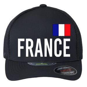 France Team Flag Logo Flexfit Unipanel Trucker Cap