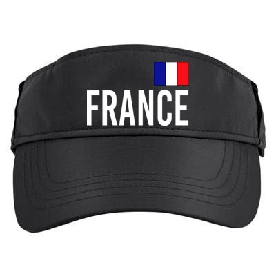 France Team Flag Logo Adult Drive Performance Visor