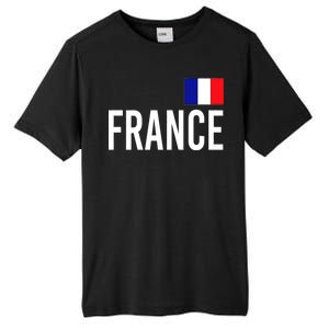 France Team Flag Logo Tall Fusion ChromaSoft Performance T-Shirt