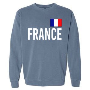 France Team Flag Logo Garment-Dyed Sweatshirt