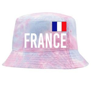 France Team Flag Logo Tie-Dyed Bucket Hat