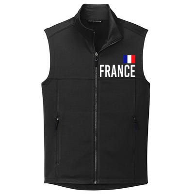 France Team Flag Logo Collective Smooth Fleece Vest