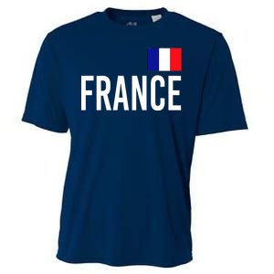 France Team Flag Logo Cooling Performance Crew T-Shirt