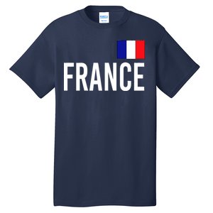 France Team Flag Logo Tall T-Shirt