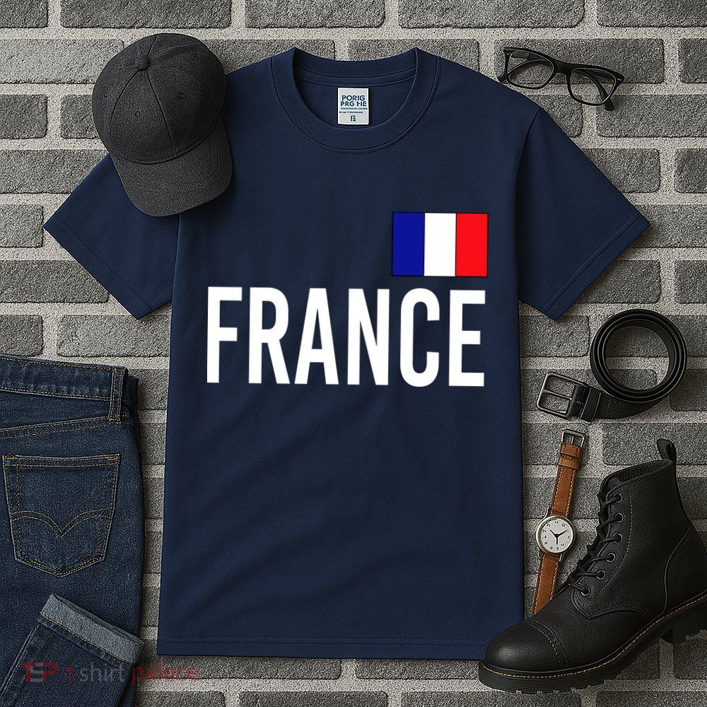 France Team Flag Logo Tall T-Shirt