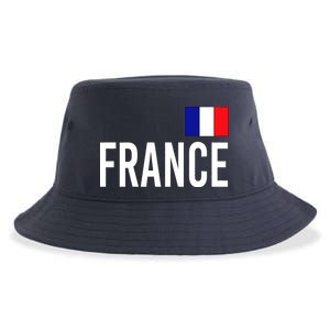 France Team Flag Logo Sustainable Bucket Hat